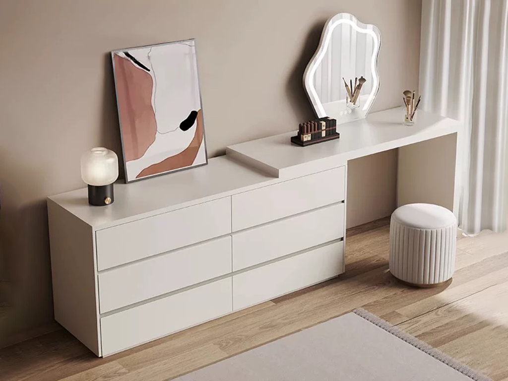 Vanity Table + Drawer Cabinet