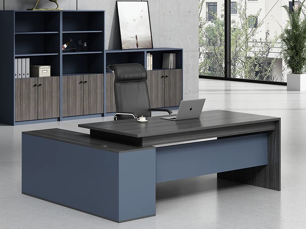 Desk + Filing Cabinet